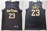 Lakers 23 Lebron James Black City Edition Nike Swingman Jersey,baseball caps,new era cap wholesale,wholesale hats